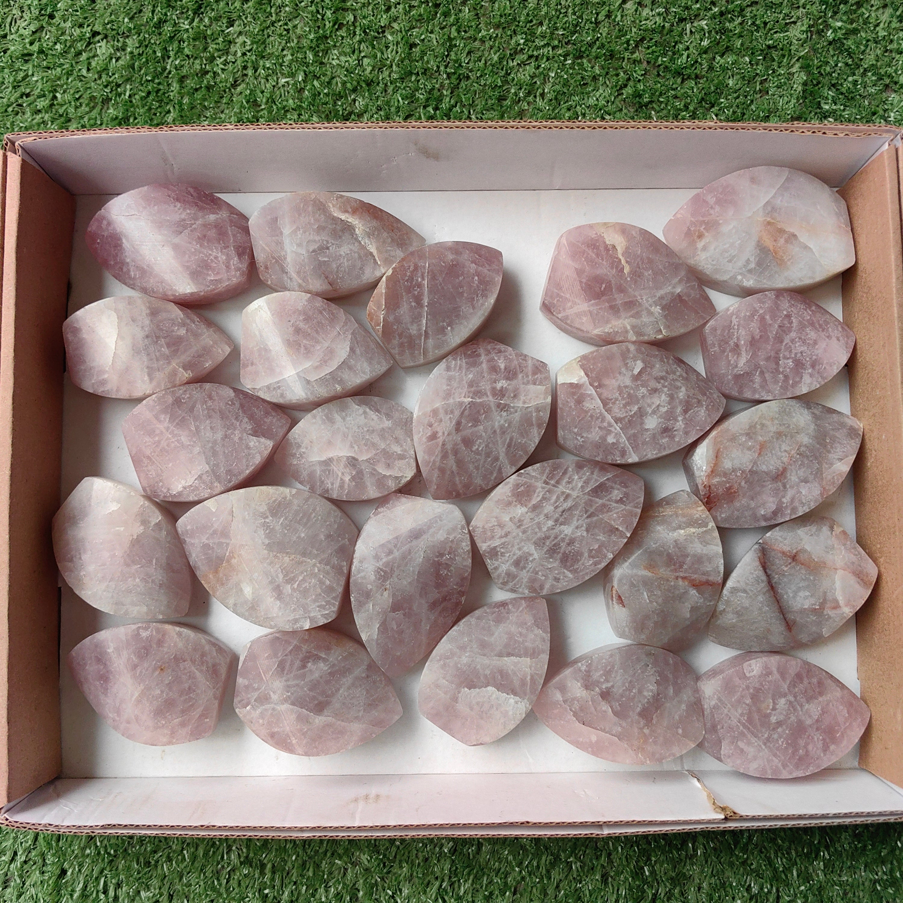 Lot 24 pcs Rose Quartz Flame