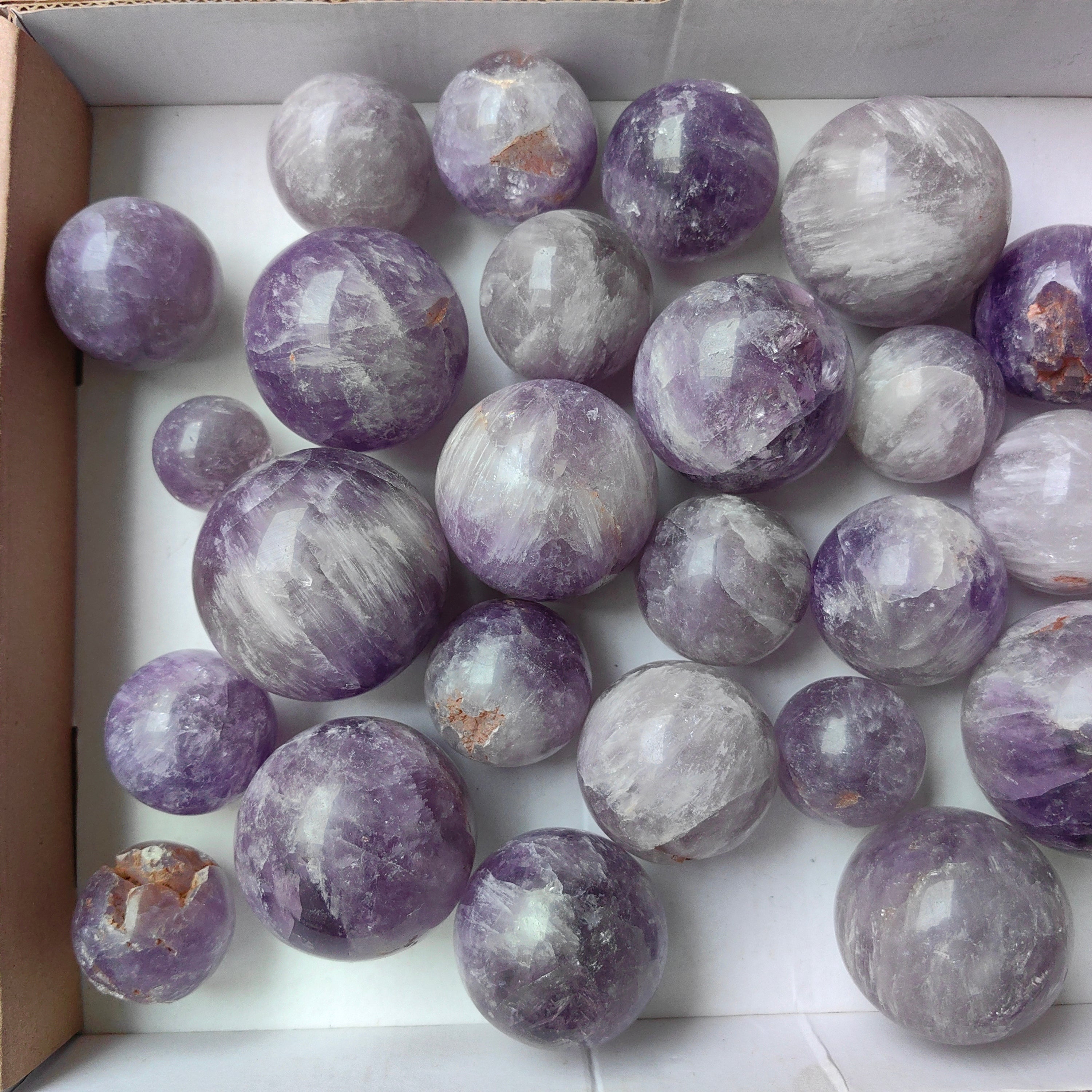 Lot 28 pcs Amatist Sphere