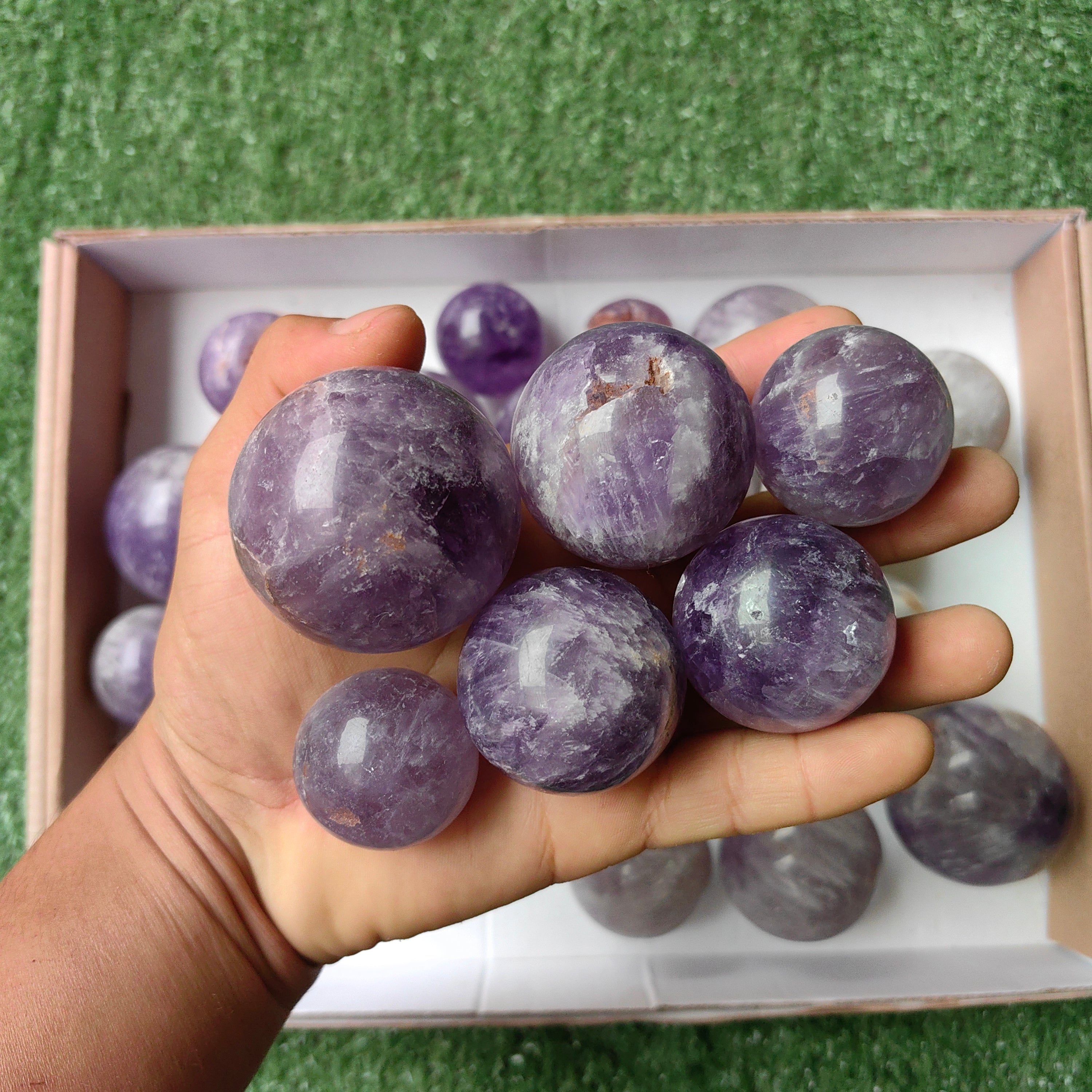 Lot 28 pcs Amatist Sphere