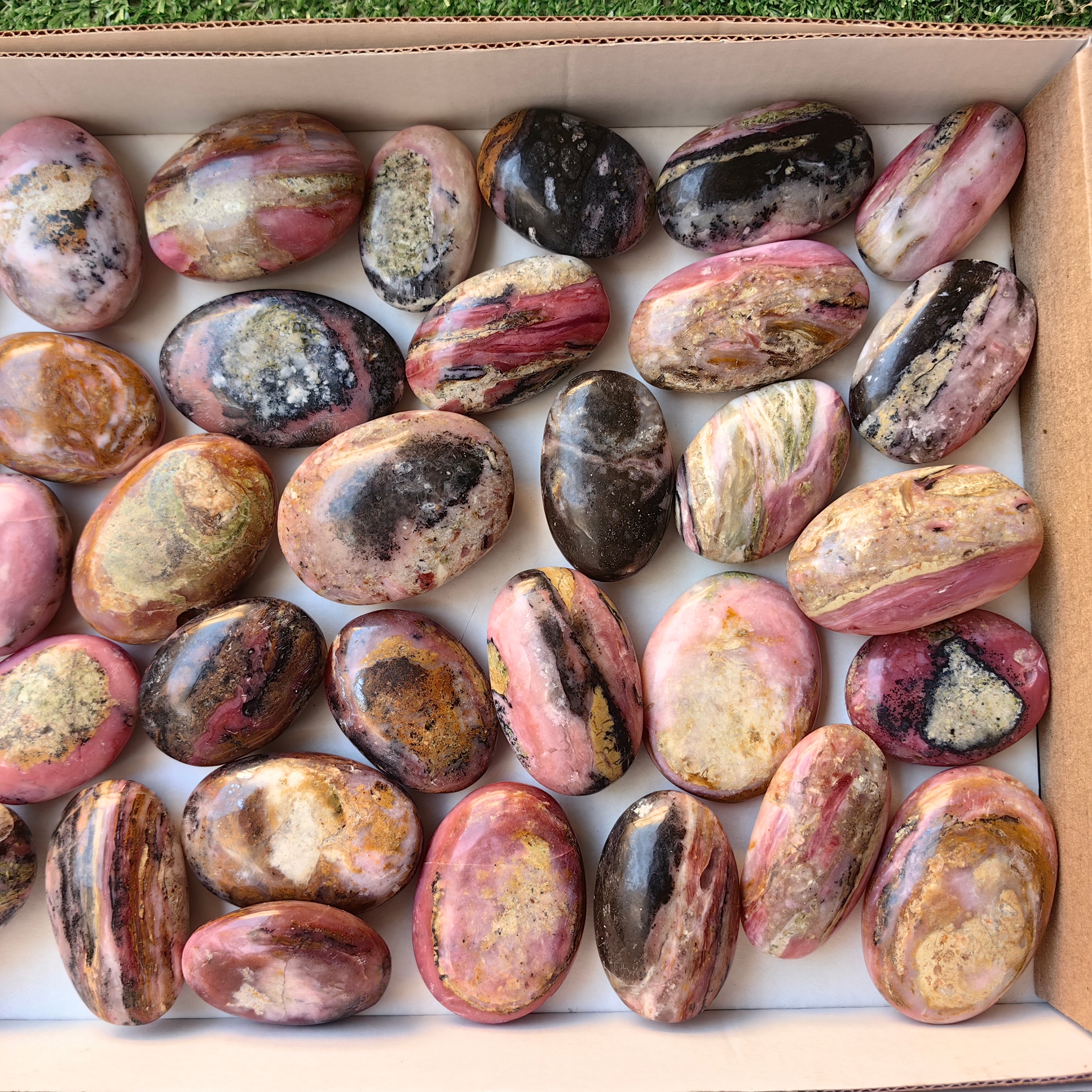 Lot 34 pcs Strawberry Pink Opal Palm