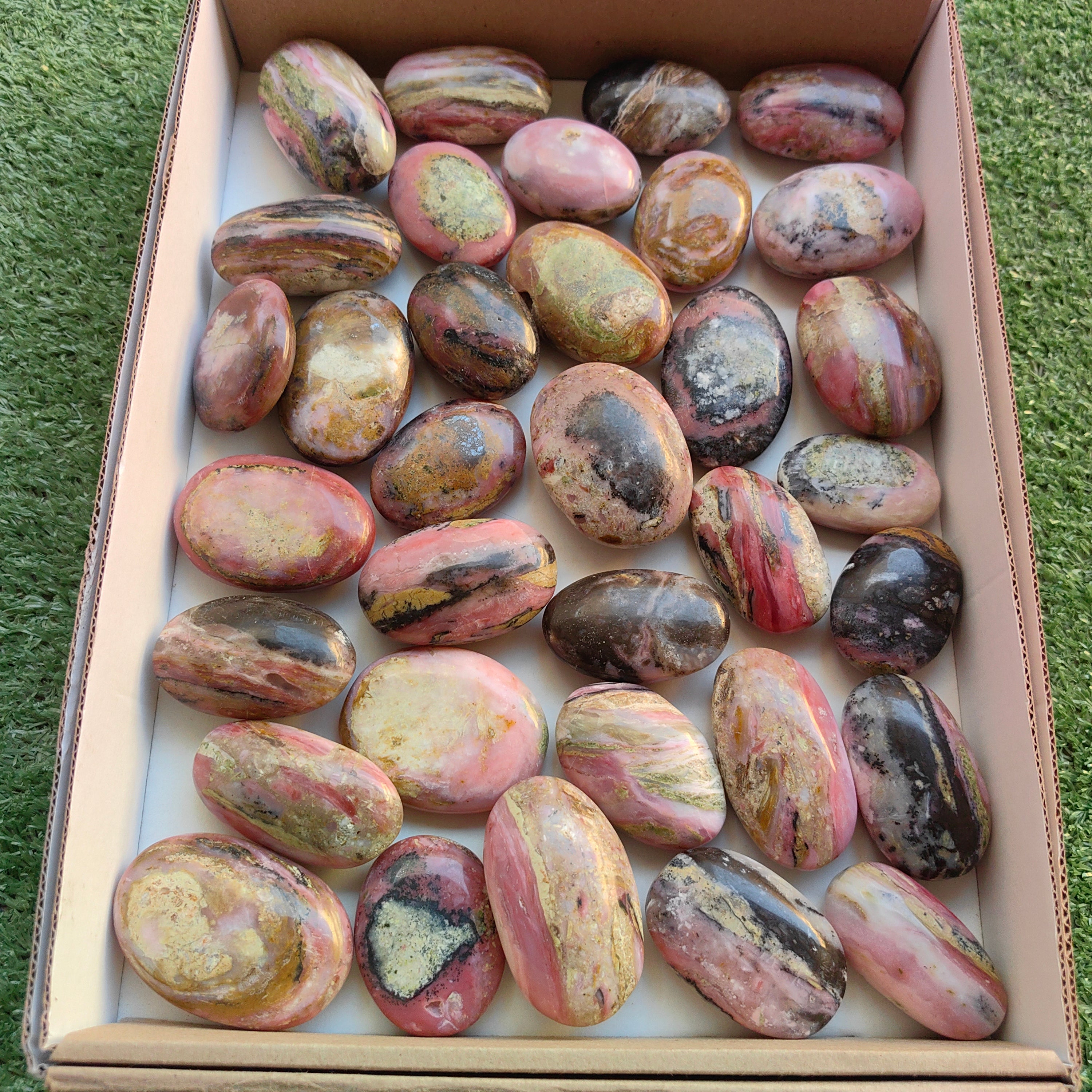 Lot 34 pcs Strawberry Pink Opal Palm