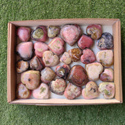 Lot 29 pcs Strawberry Pink Opal Heart