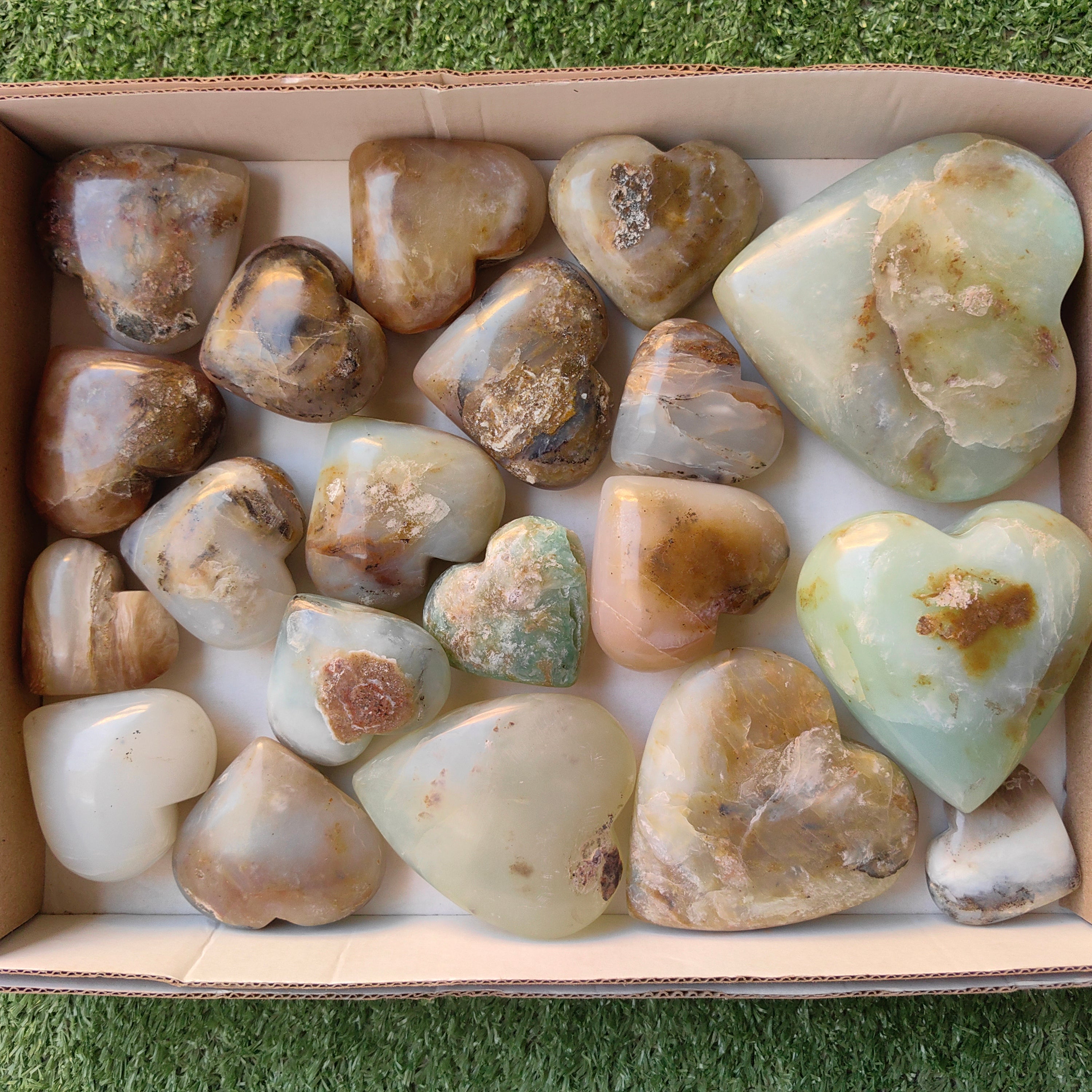 Lot 20 pcs Andean Opal Heart