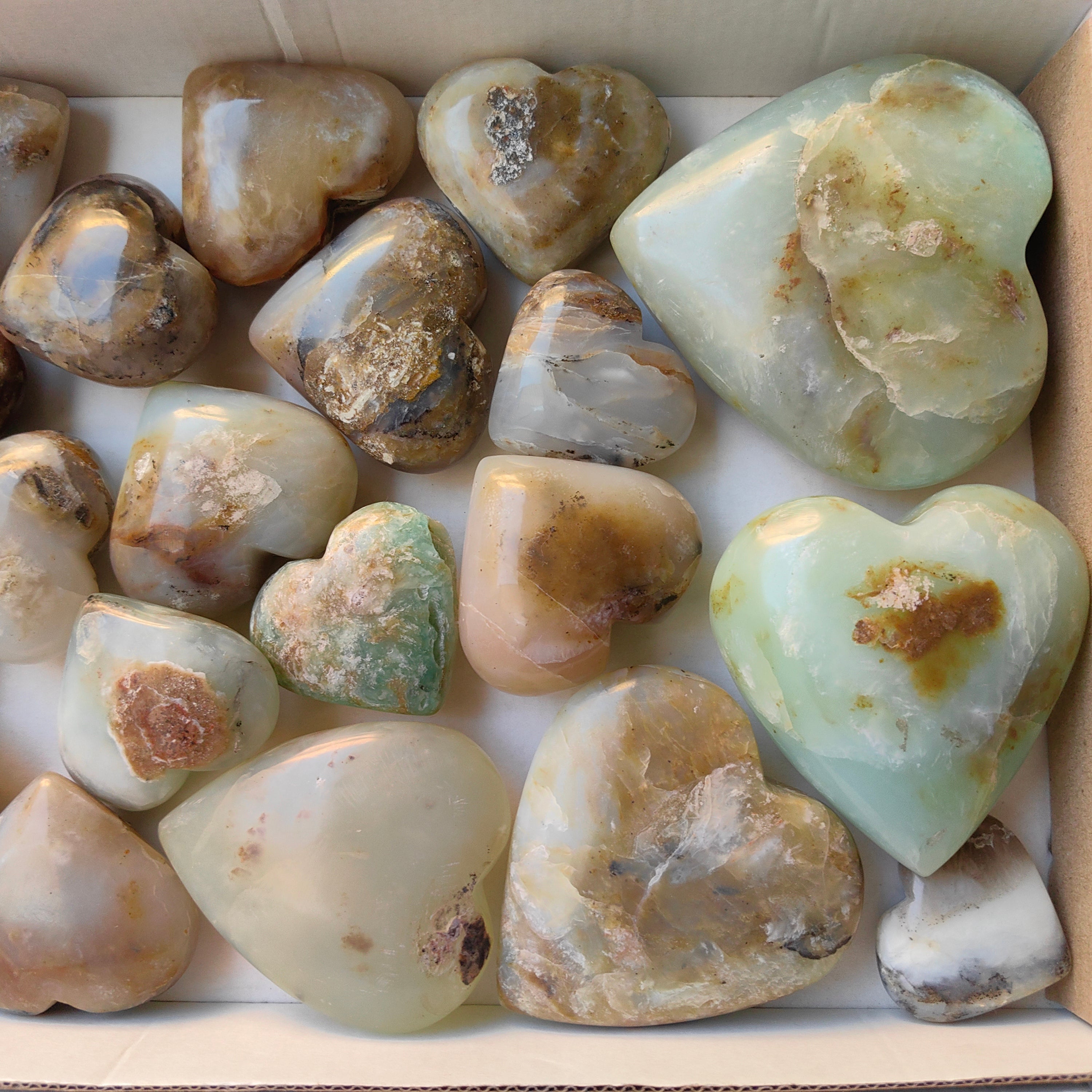 Lot 20 pcs Andean Opal Heart