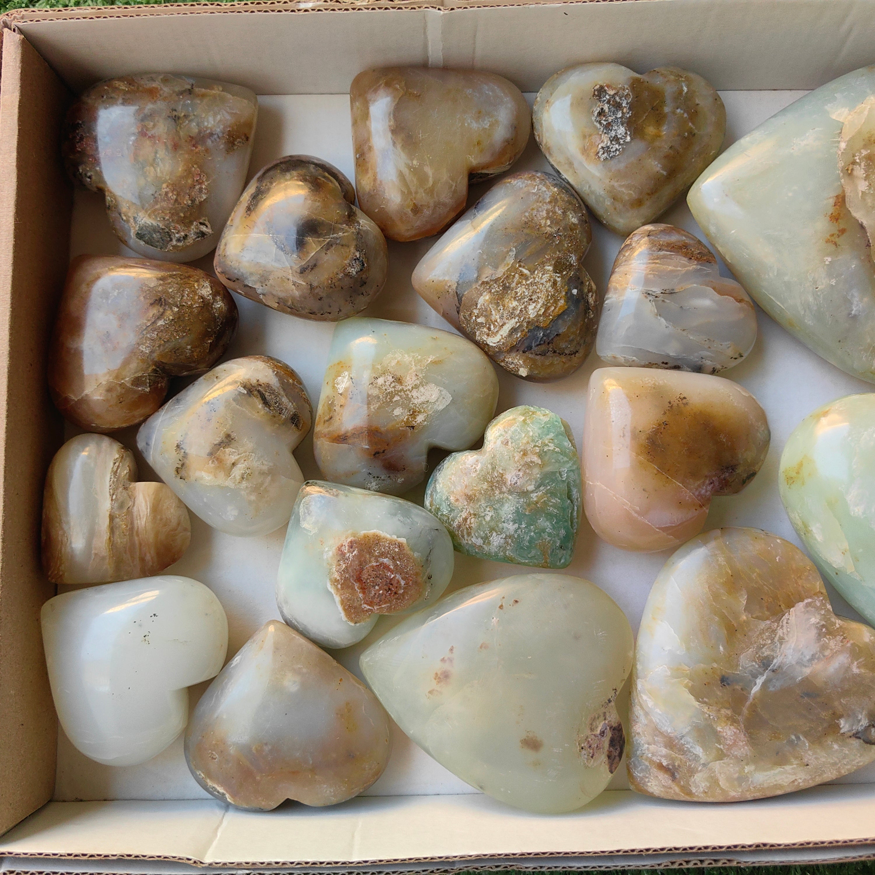 Lot 20 pcs Andean Opal Heart