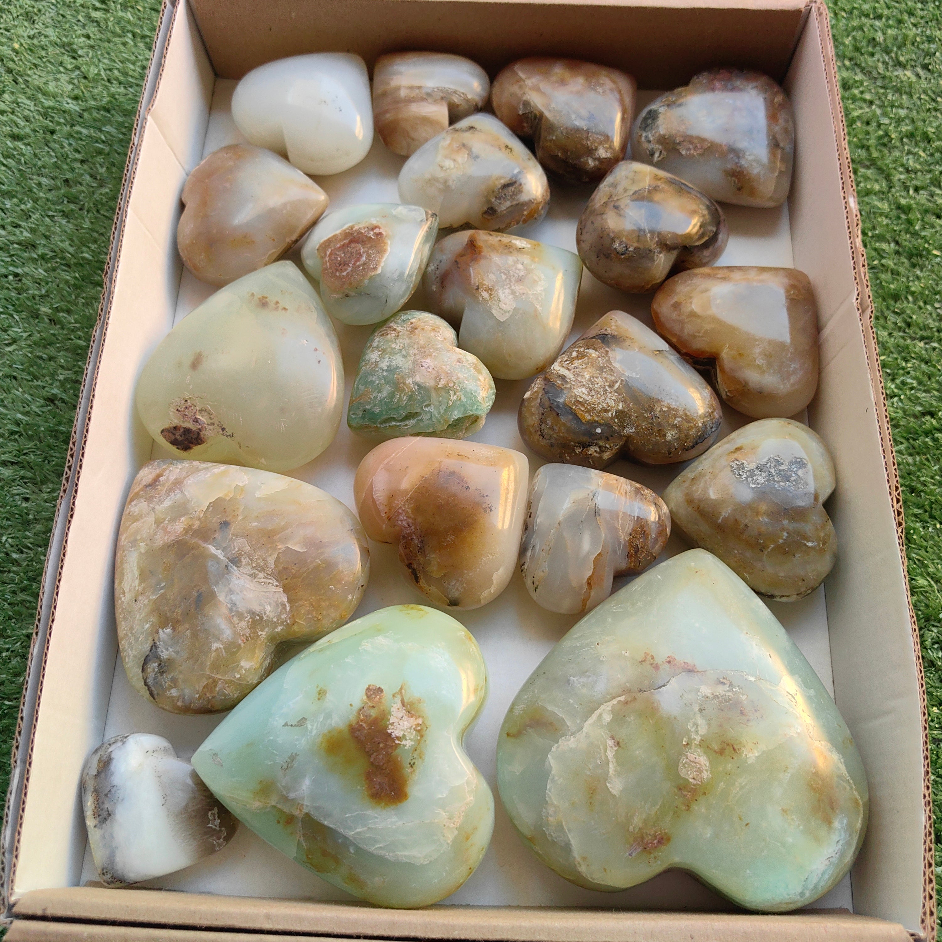 Lot 20 pcs Andean Opal Heart