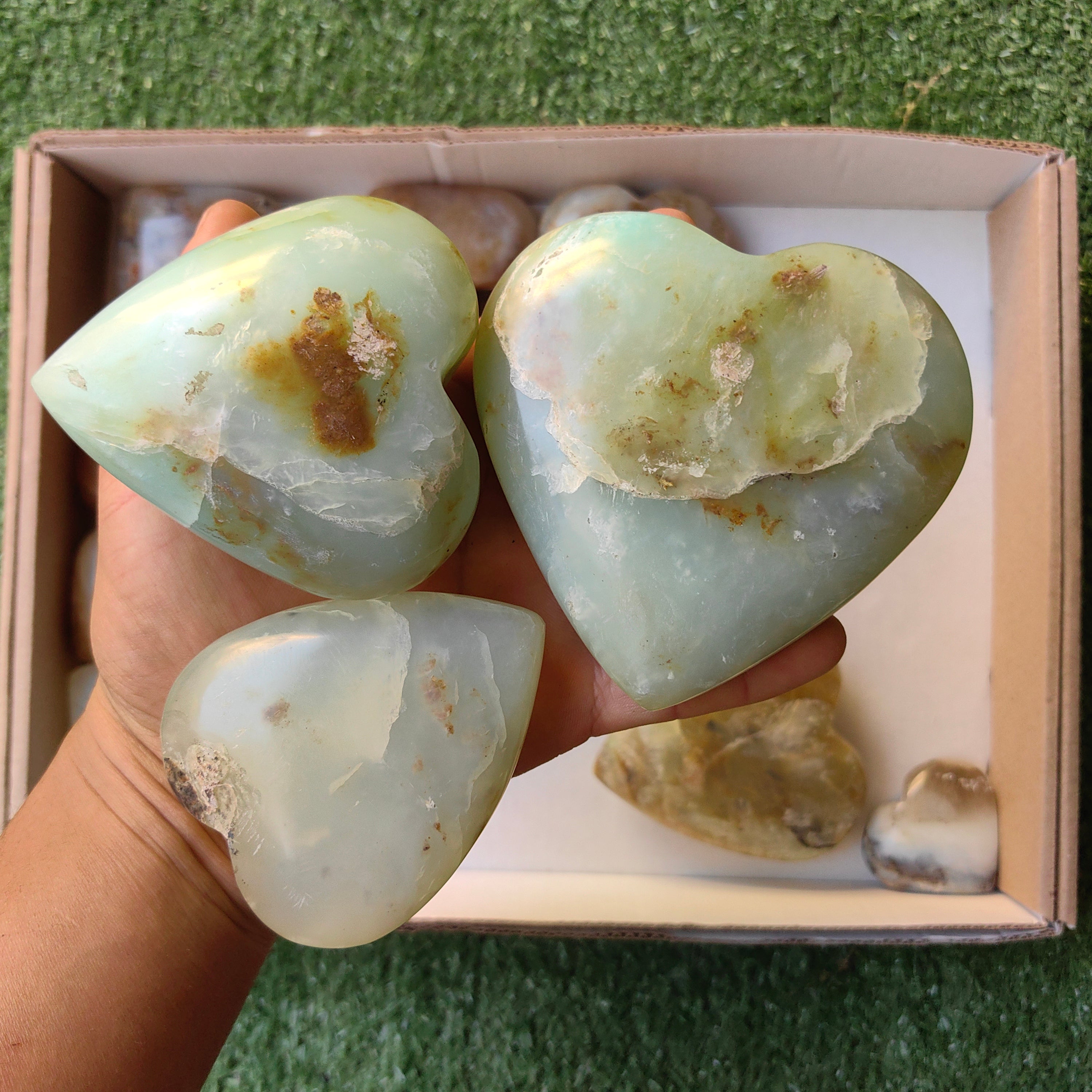 Lot 20 pcs Andean Opal Heart