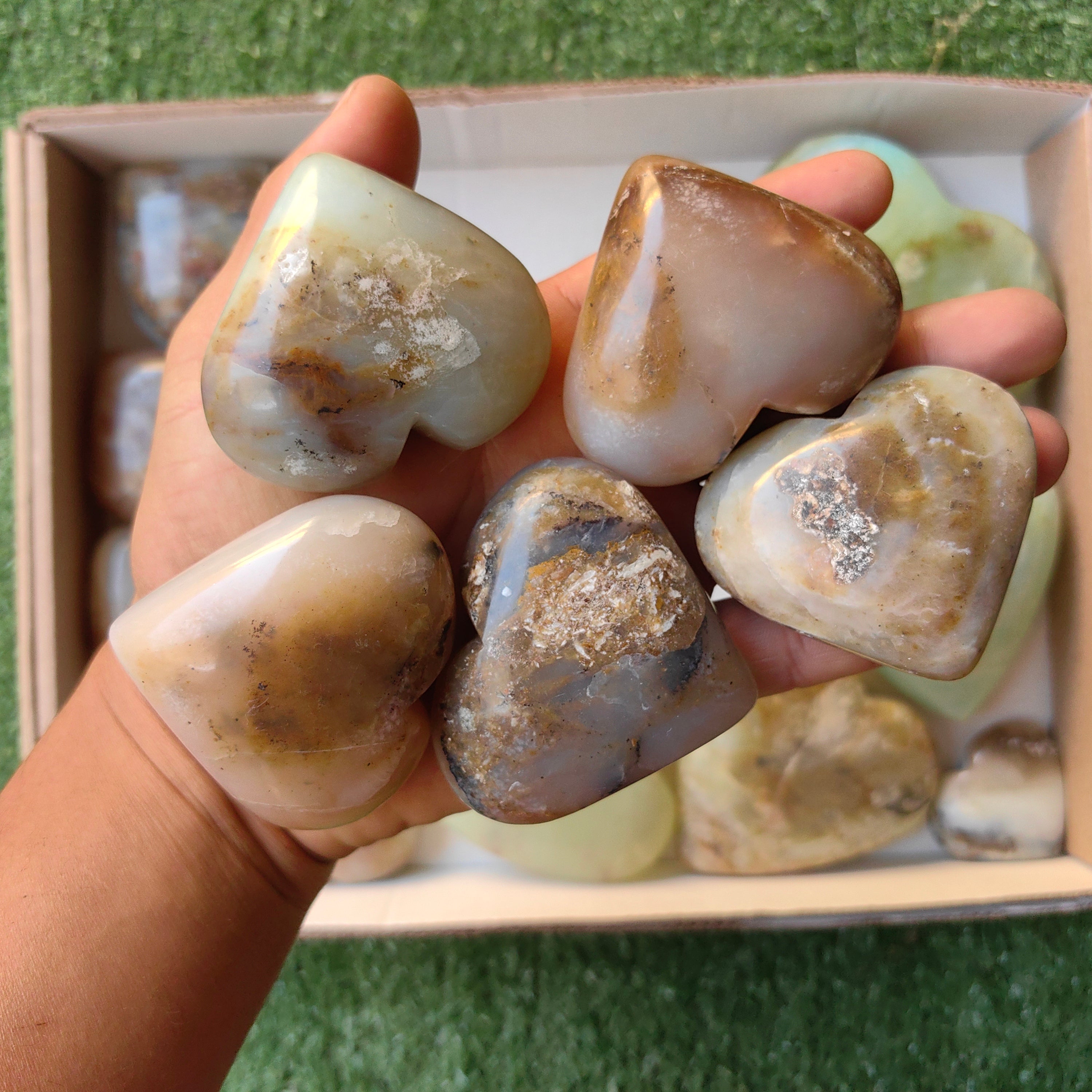 Lot 20 pcs Andean Opal Heart