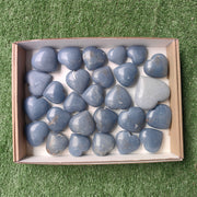 Lot 26 pcs Angelite Heart