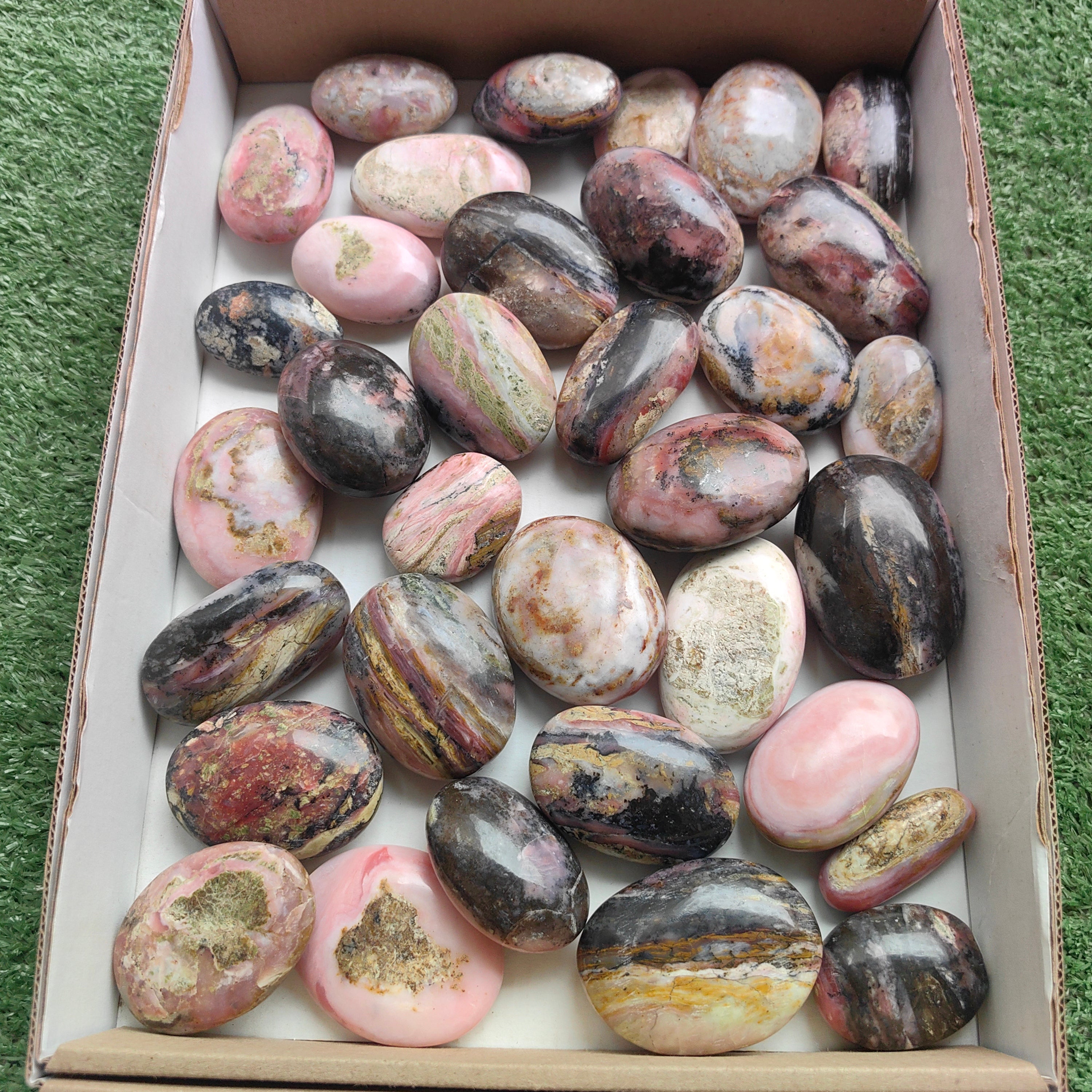 Lot 34 pcs Strawberry Pink Opal Palm
