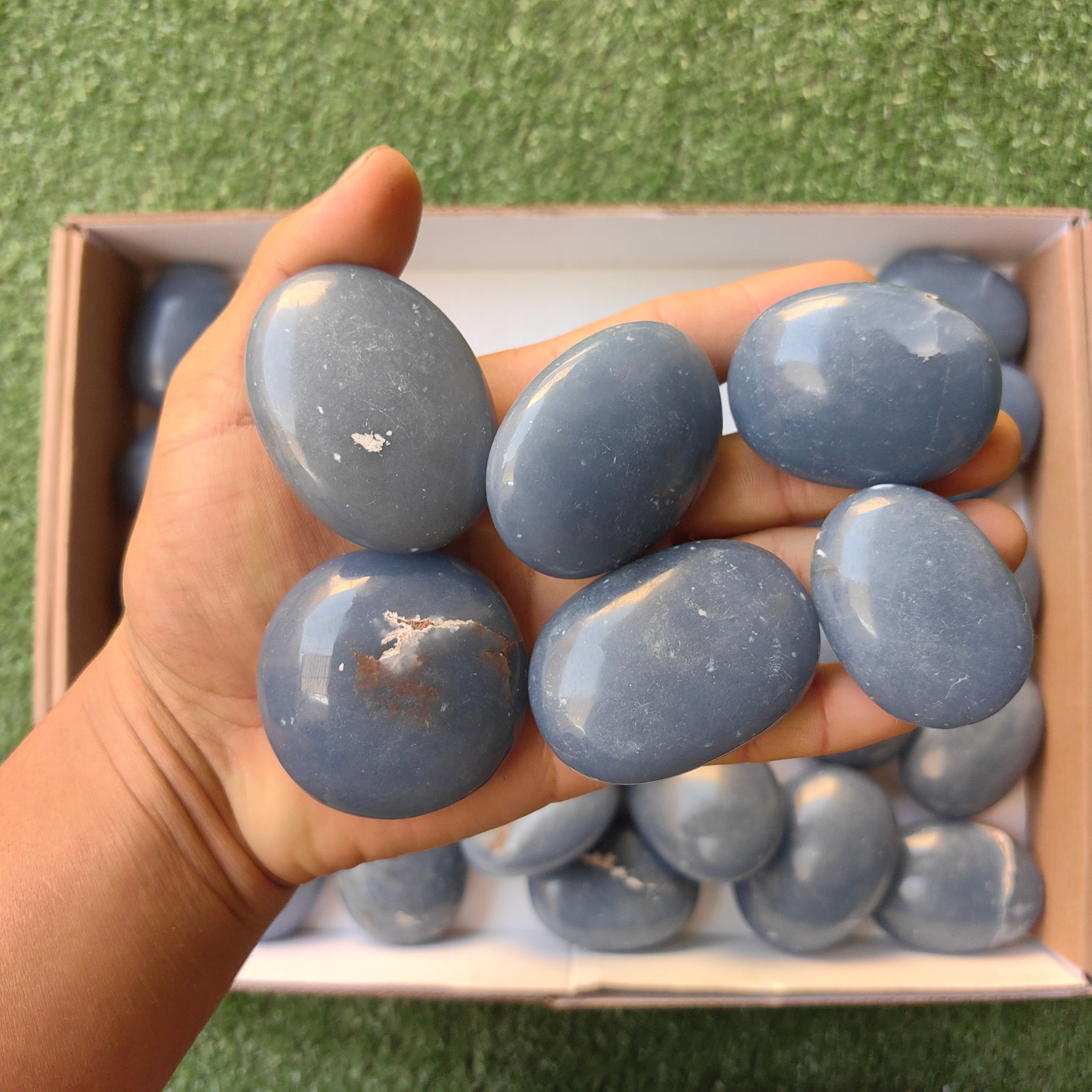 Lot 31 pcs Angelite Palm