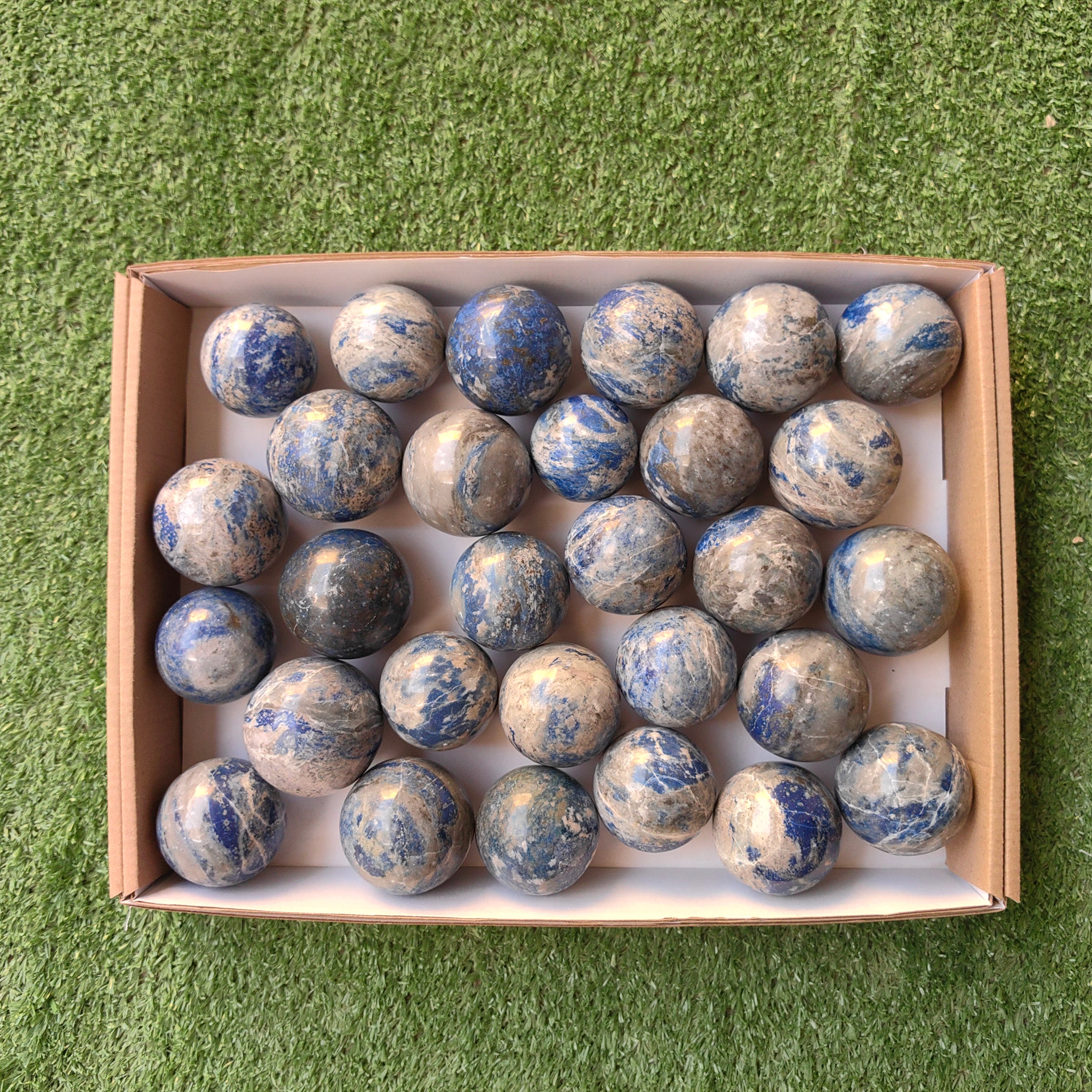Lot 29 pcs Lapis Lazuli Sphere