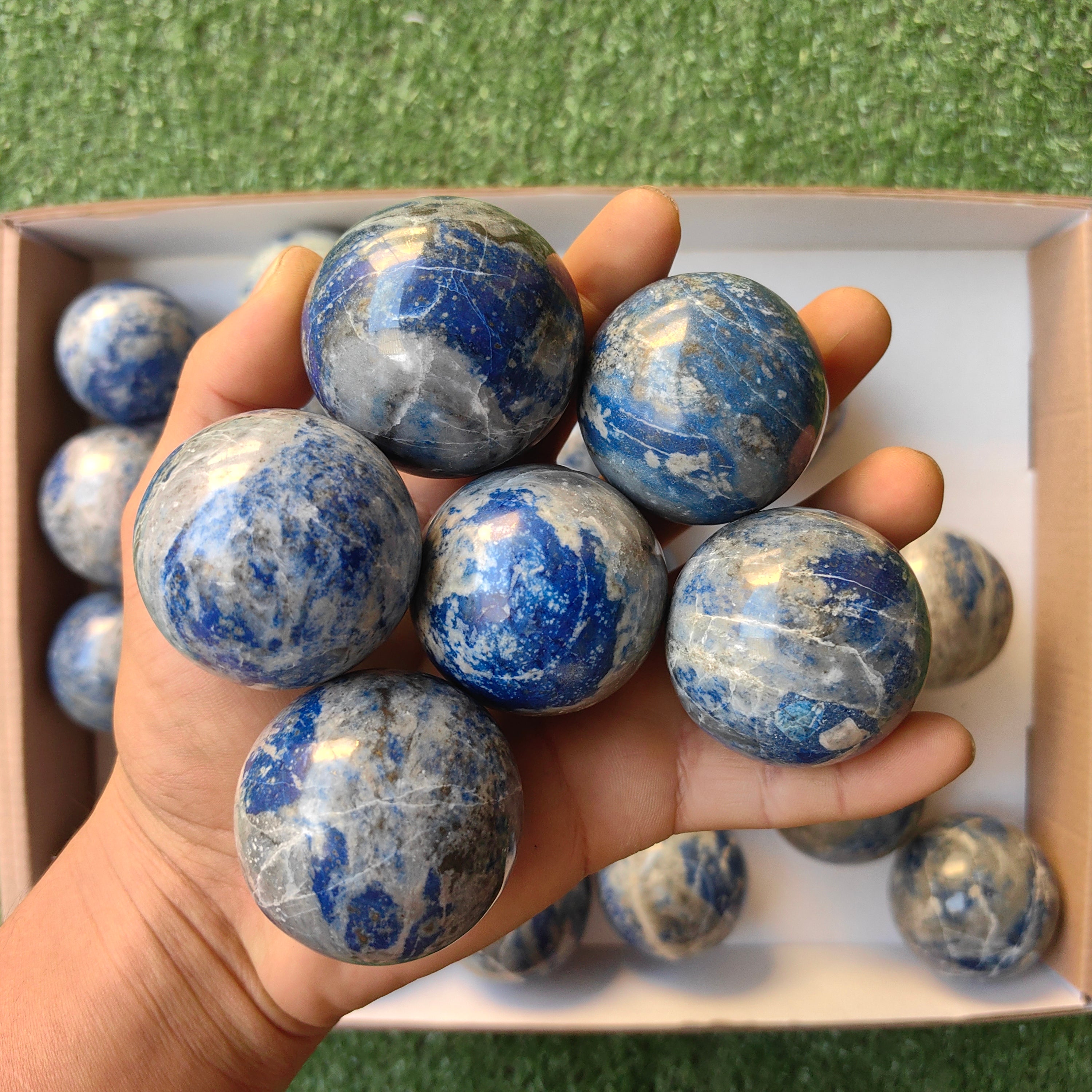 Lot 29 pcs Lapis Lazuli Sphere