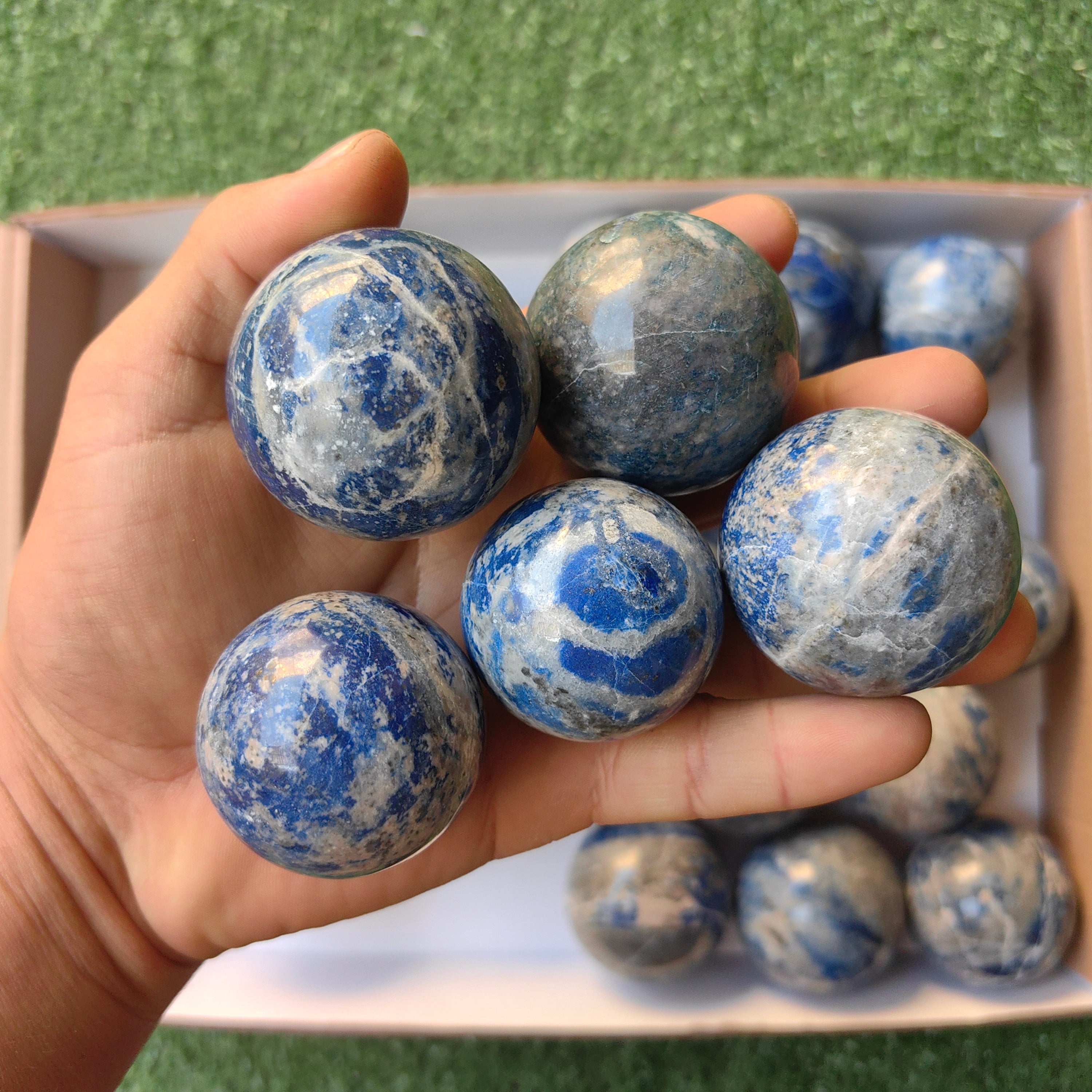 Lot 29 pcs Lapis Lazuli Sphere