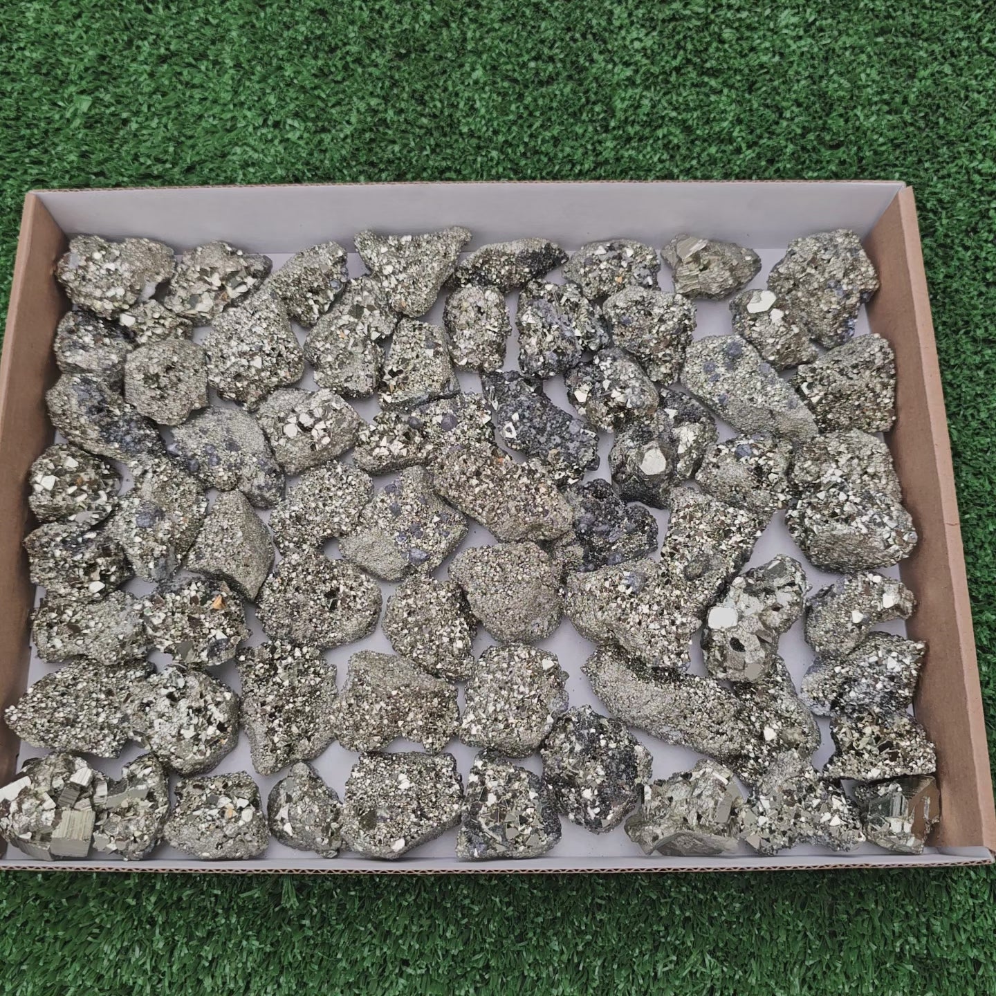 Load video: 67 pc pyrite octahedral
