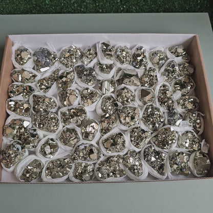 Flat pyrite Octahedral