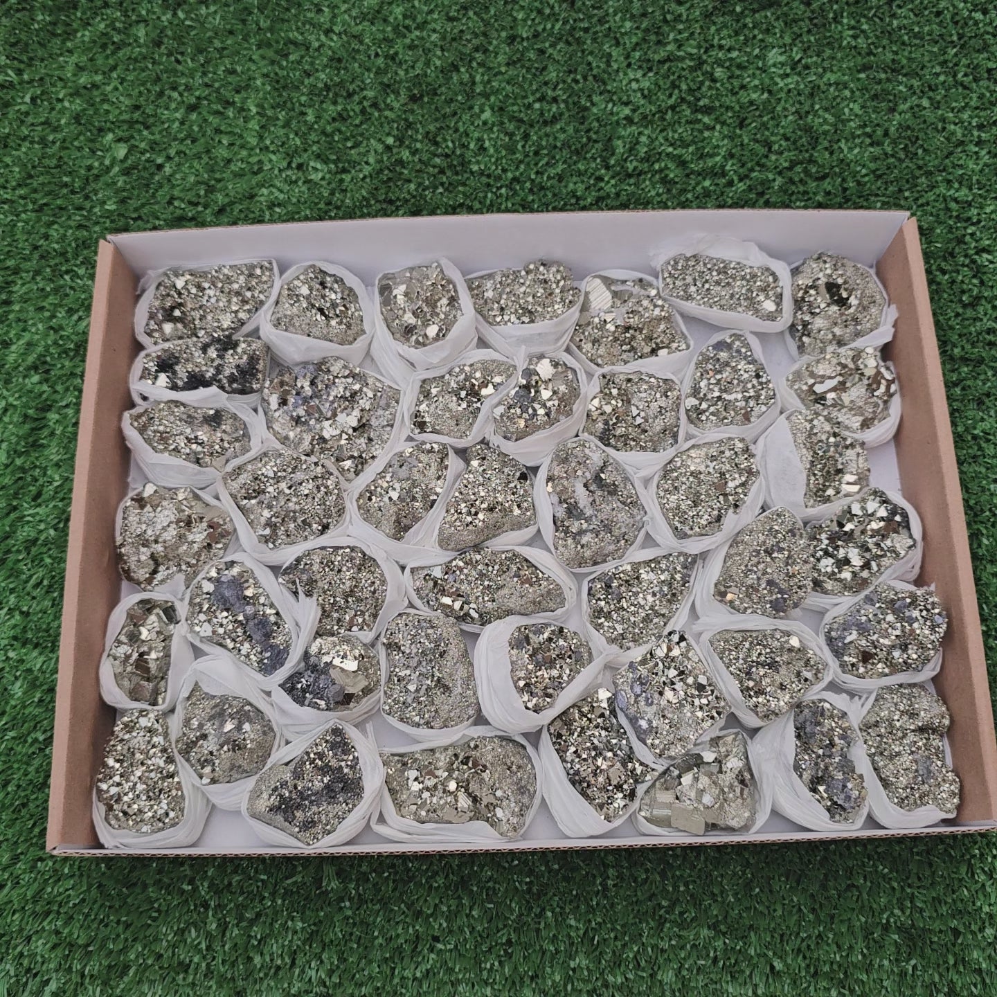 Load video: 43 pc pyrite octahedral