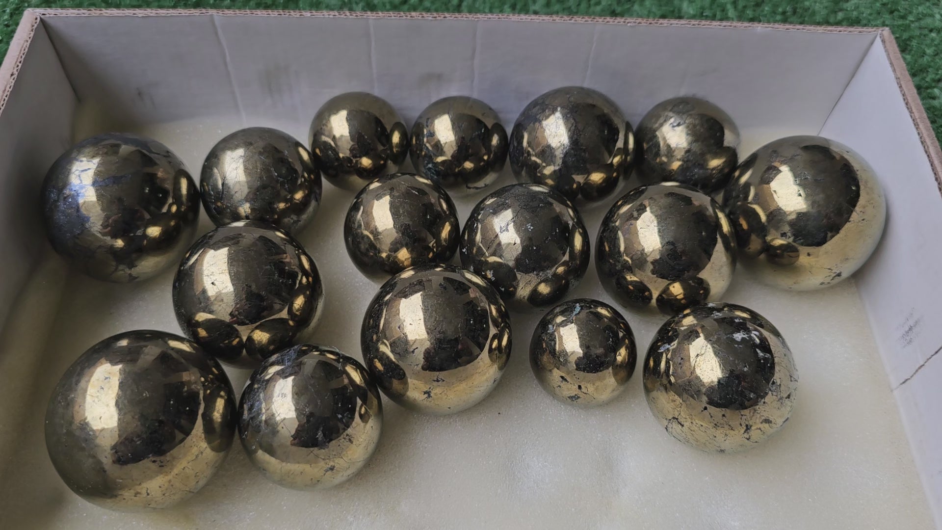 Load video: Lot 16 Chalcopyrite Sphere