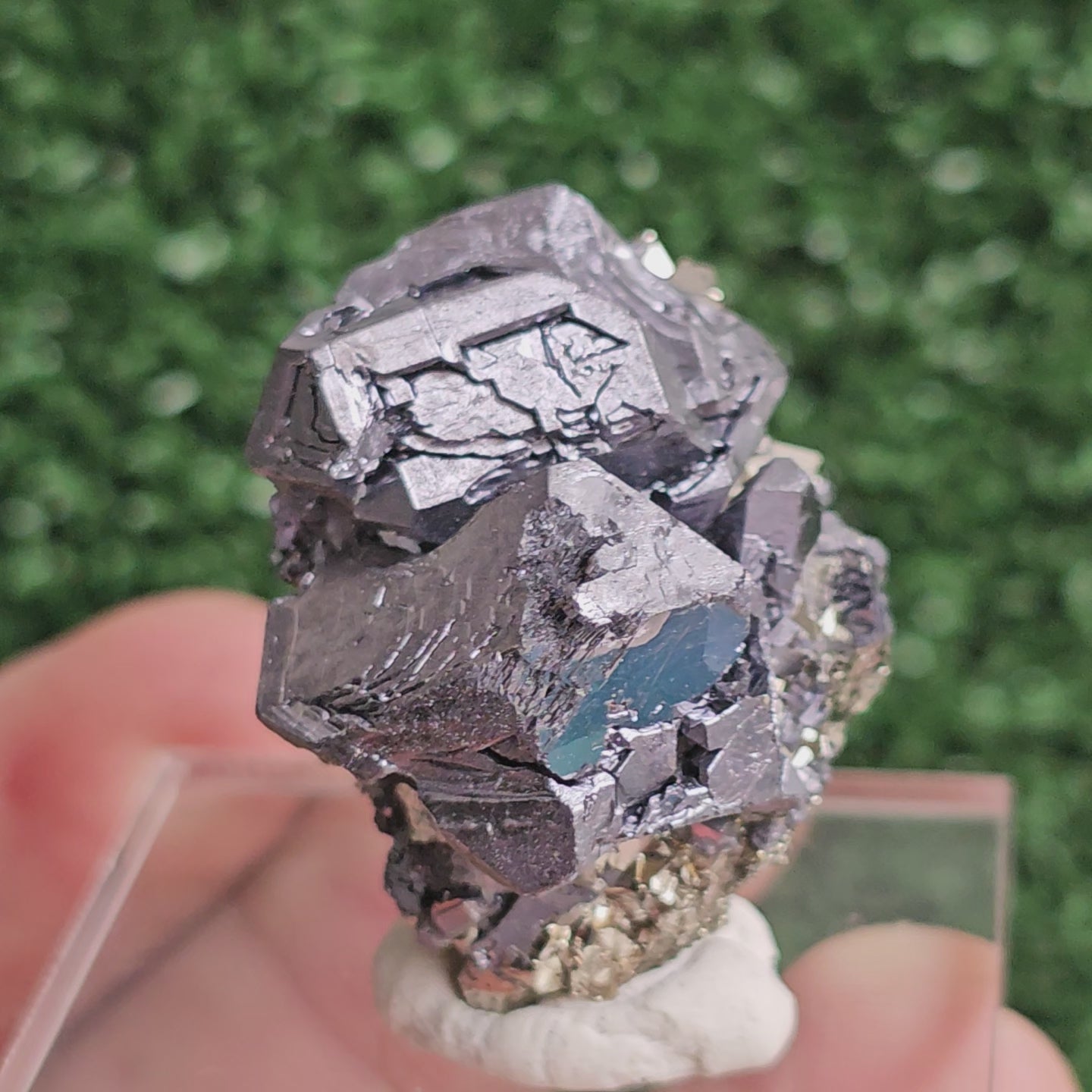 Load video: Galena with Pyrite octahedral