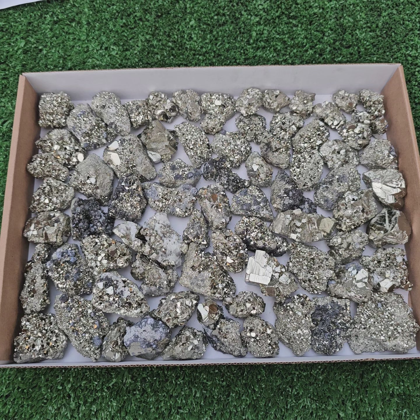 Load video: 72 pc pyrite octahedral
