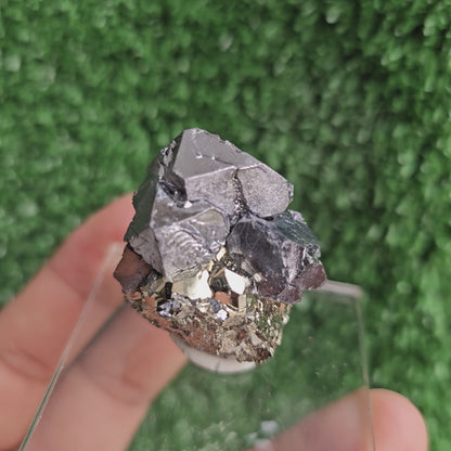 Galena with Pyrite octahedral