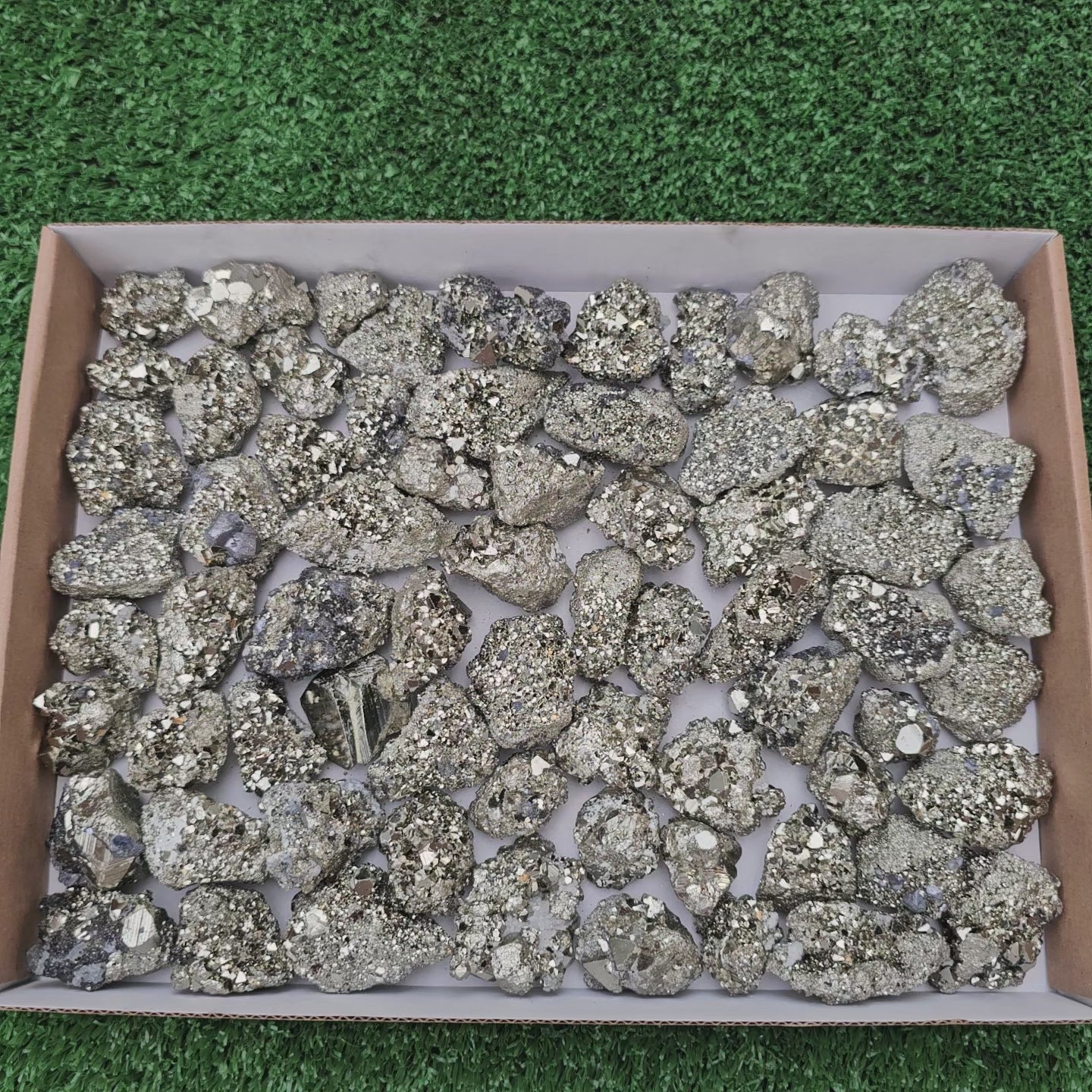 Load video: 68 pc pyrite octahedral