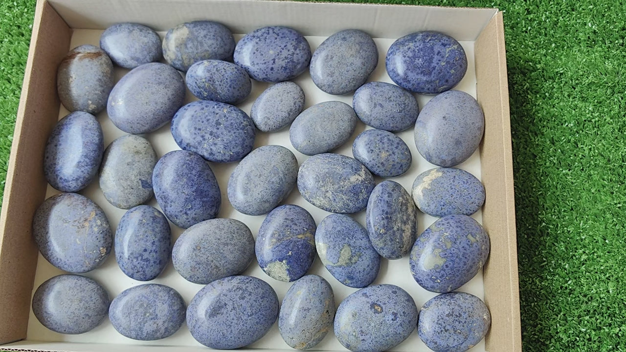 Load video: Lot 33 pcs Dumortierite Palm*