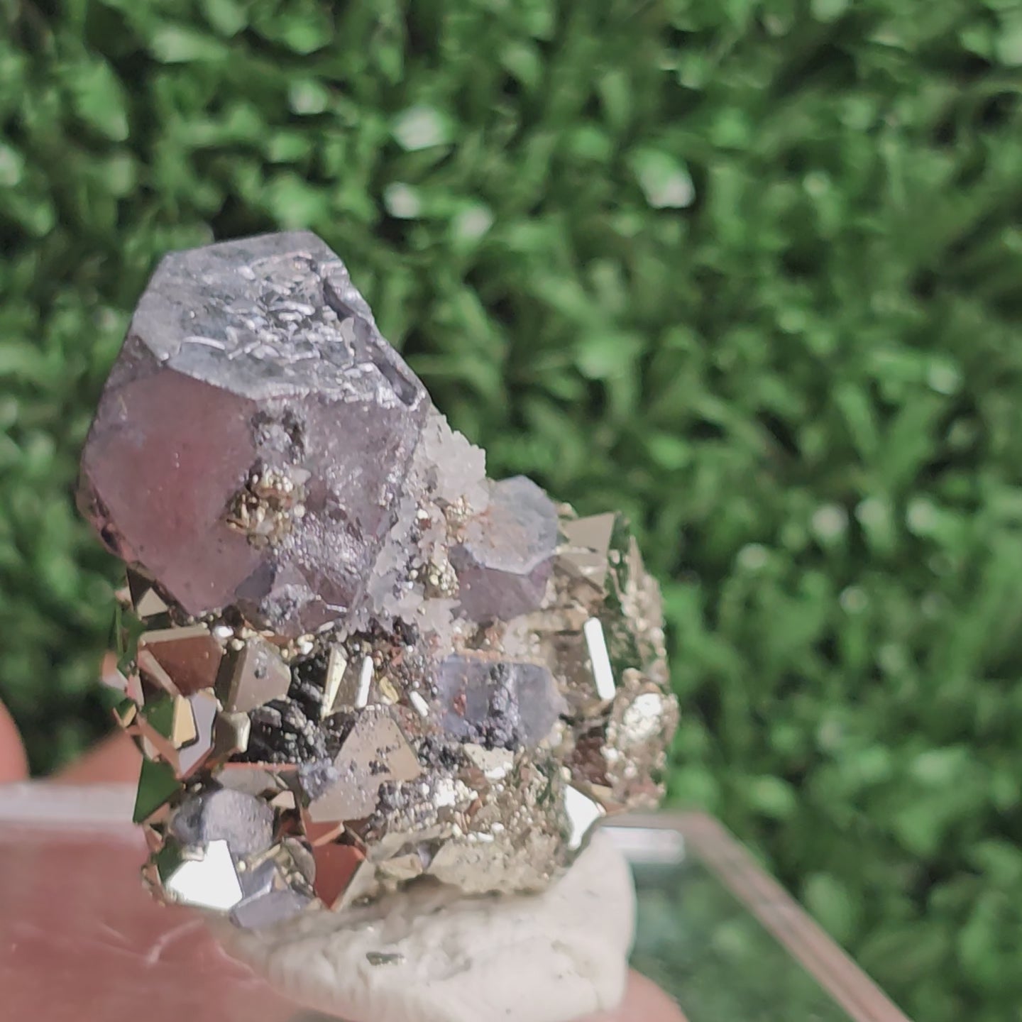 Load video: Galena with Pyrite octahedral