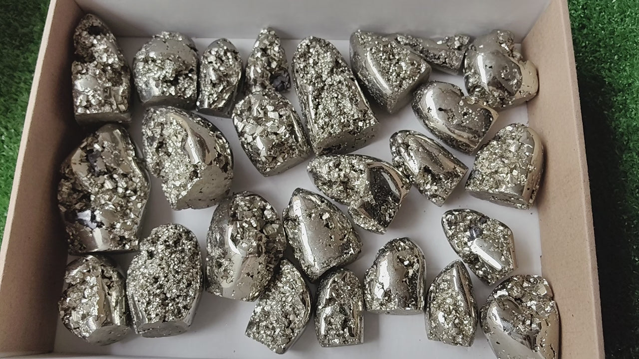 Load video: Lot 25 pcs Pyrite Free Form*