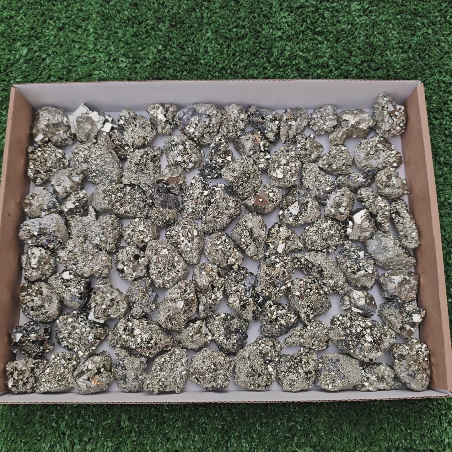 Load video: 86 pc pyrite octahedral