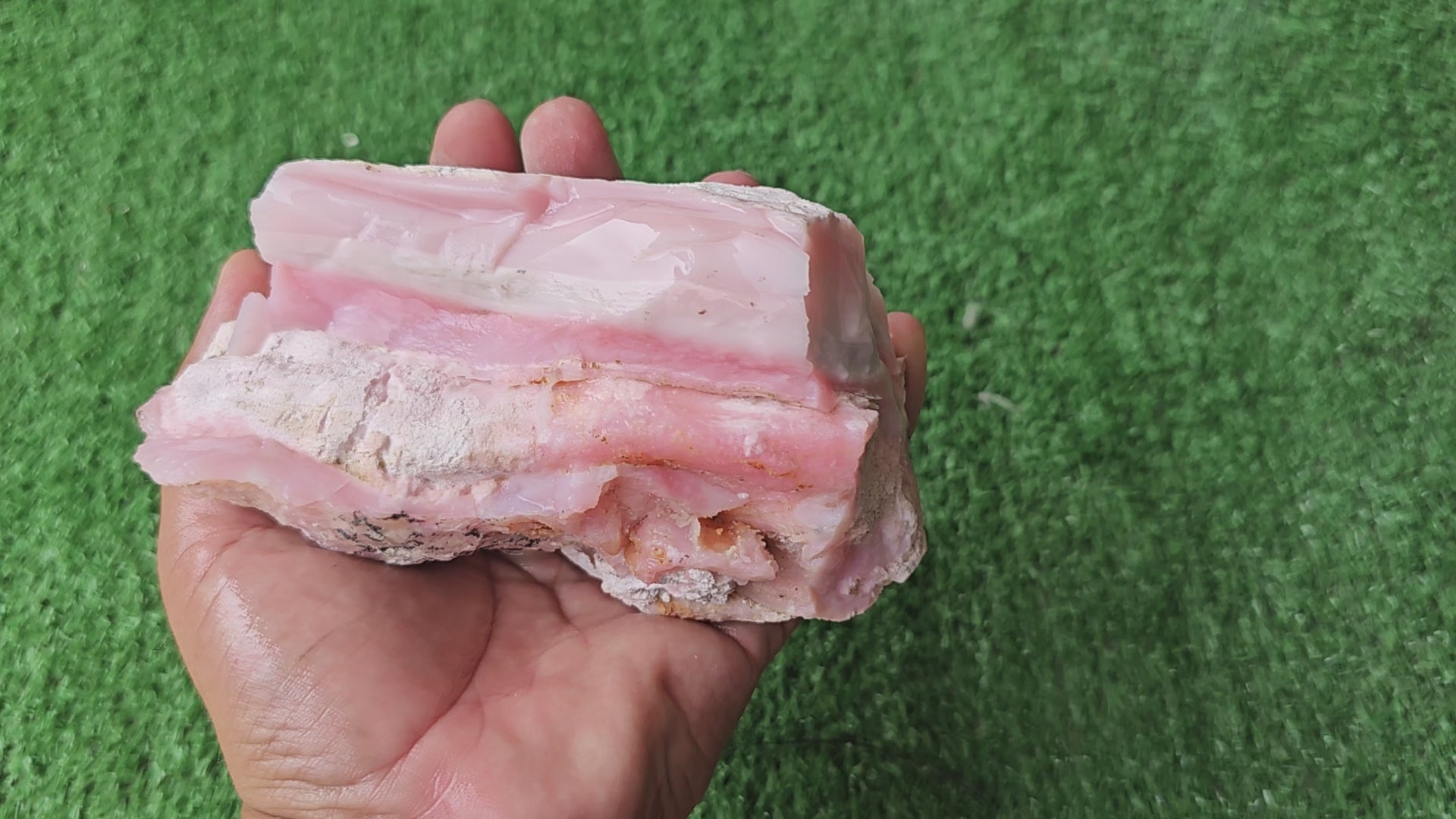 Load video: Pink Opal rough (1 pc)