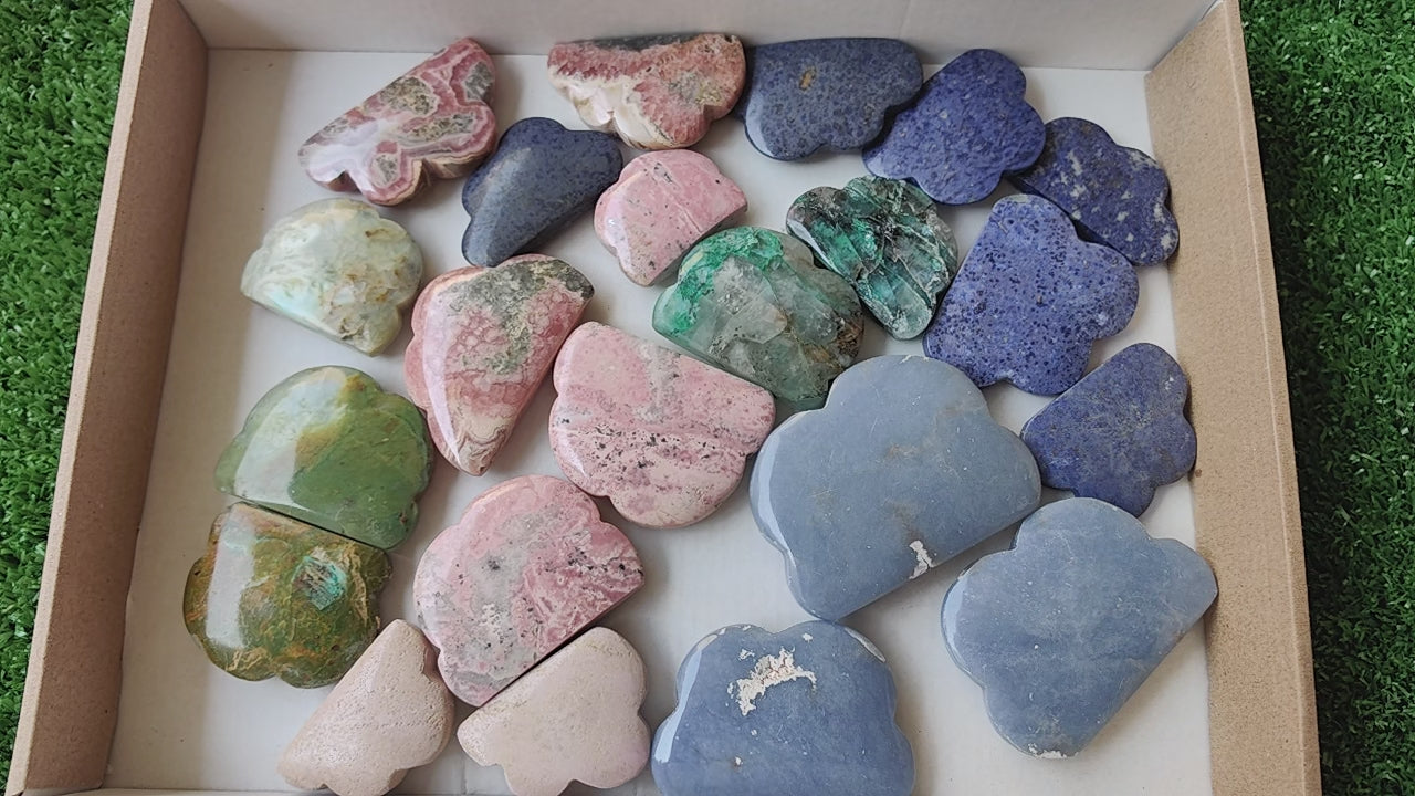 Load video: Lot 22 pcs Mixed Stones Clouds*