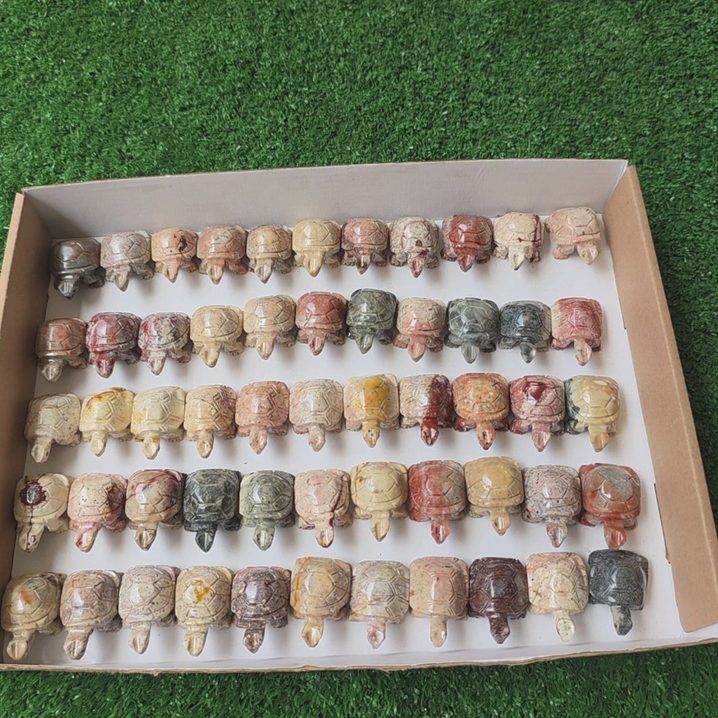 Load video: Lot 55 pcs Soapstone Turtle