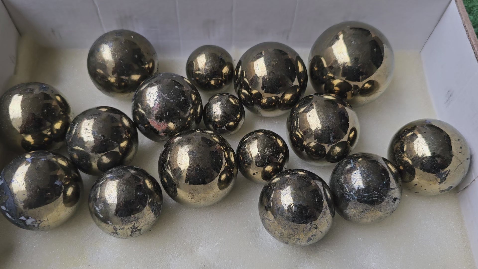 Load video: Lot 16 Chalcopyrite Sphere