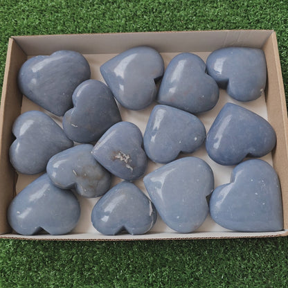 14 pc angelite hearts