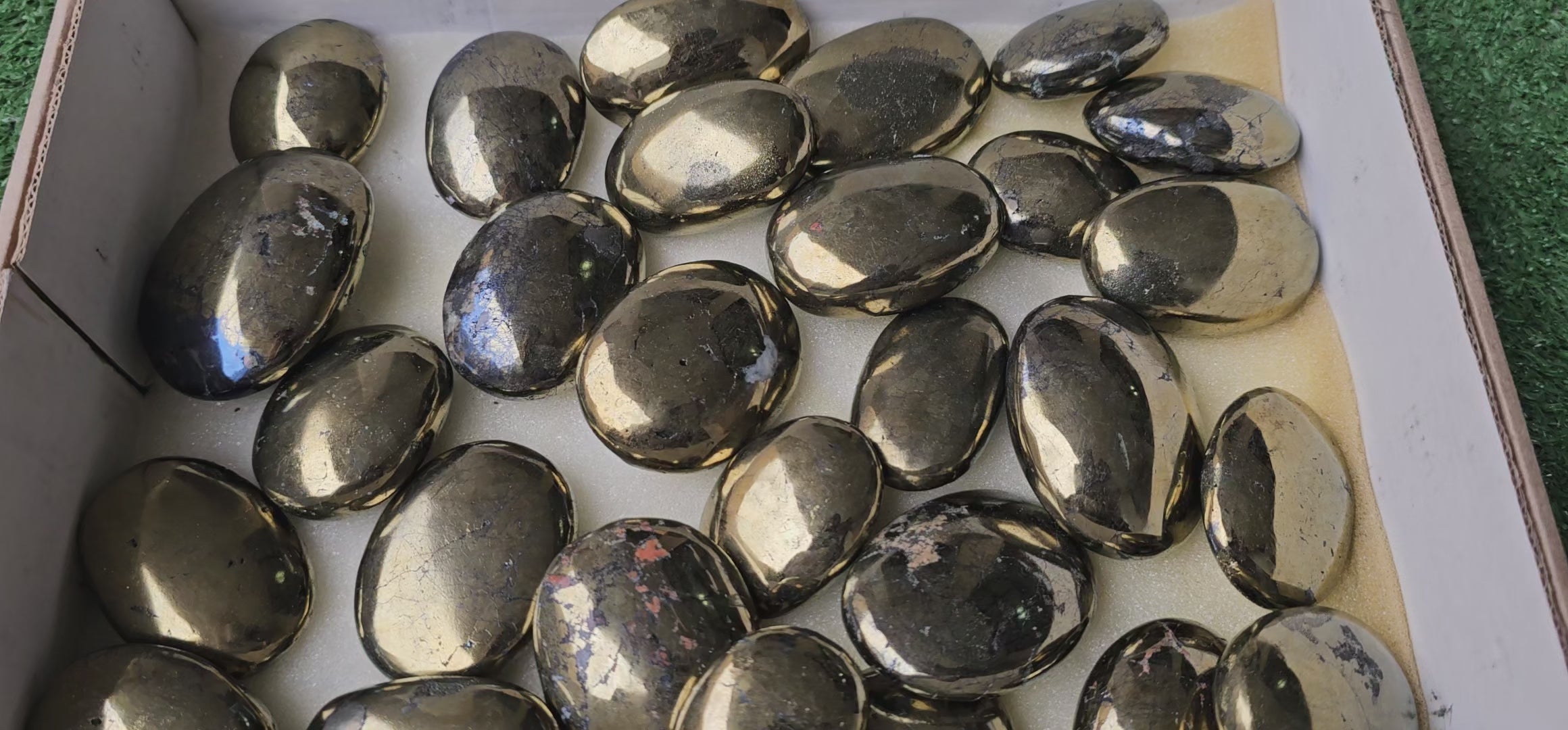 Load video: Lot 28 Chalcopyrite palm