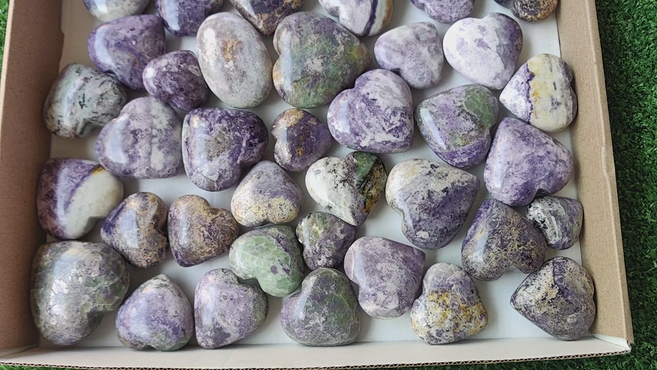 Load video: 37 pc bolivianite hearts