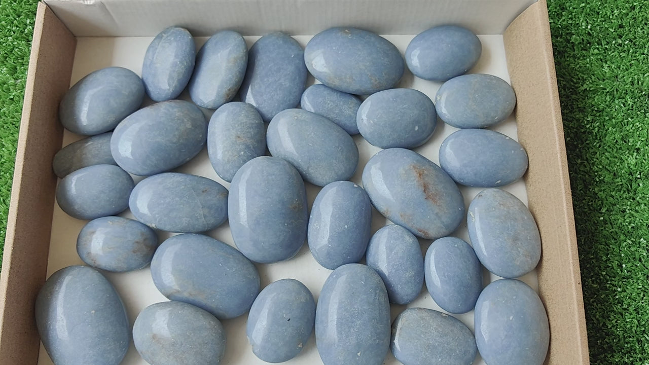 Load video: Lot 30 pcs Angelite Palm*